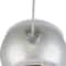 Silver And White Matte Cutout Owl Ball Ornament